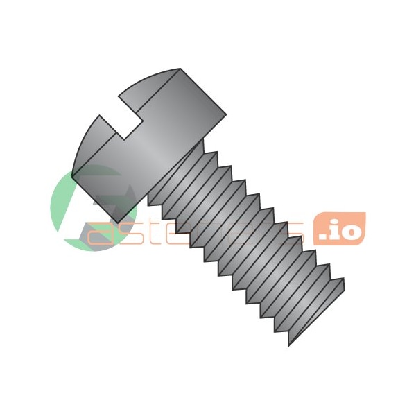 Newport Fasteners #6-32 x 1 in Slotted Fillister Machine Screw, Black Oxide Steel, 9000 PK 190159 - main